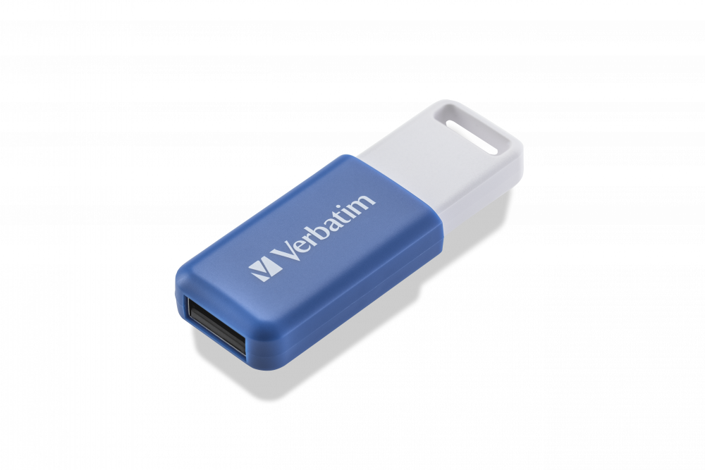 MEMORIE USB VERBATIM DATABAR 64GB USB 2.0 ALBASTRU "49455" (TIMBRU VERDE 0.03 LEI)