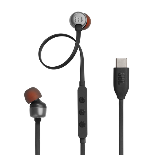 Casti Tune 310C Pure Bass In-Ear Headphones, (Type-C), Black "JBL-T310C-BLK" (timbru verde 0.18 lei)