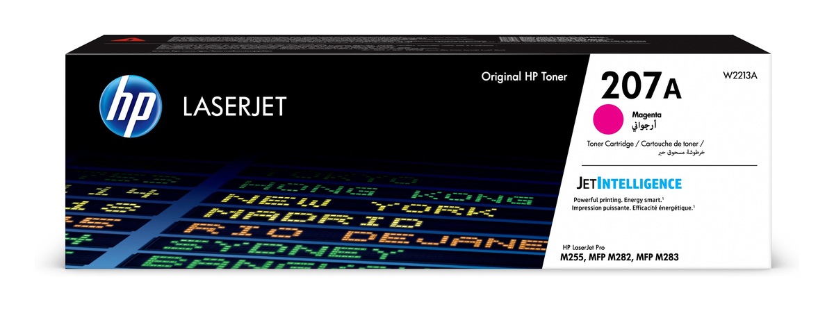 Toner Original HP Magenta, nr.207A, pentru Color LaserJet Pro M255|M282|M283, 1.25K, (timbru verde 1.2 lei) , "W2213A"