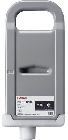 Cartus Cerneala Original Canon Matte Black, PFI-703MBK, pentru IPF 810|IPF 815|IPF 820|IPF 825, 700ml, (timbru verde 1.2 lei),NOPP, "2962B001AA"