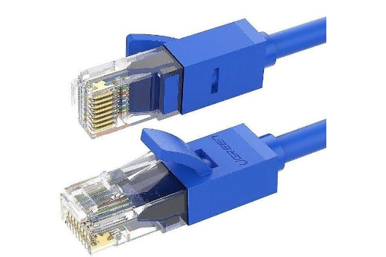 PATCH CORD UTP Ugreen Cat6, "NW102" fire din cupru, viteza maxima 1 Gbps, 3m, albastru "11203" (timbru verde 0.08 lei) - 6957303882038