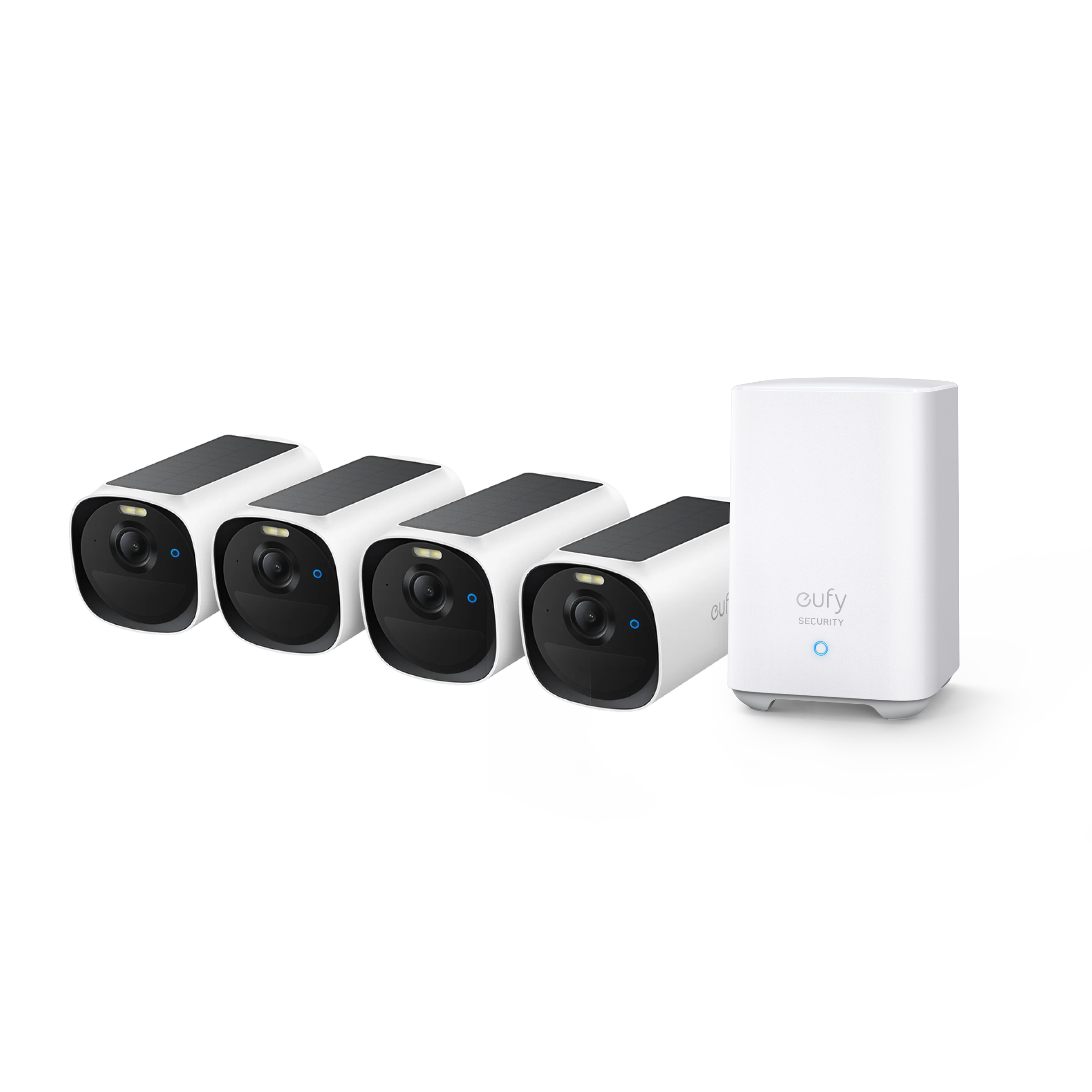 Sistem supraveghere 4+1 Anker "EufyCam E40" "T8144" + "Homebase 2" , alb "E8144325" (timbru verde 4 lei)-0194644238339
