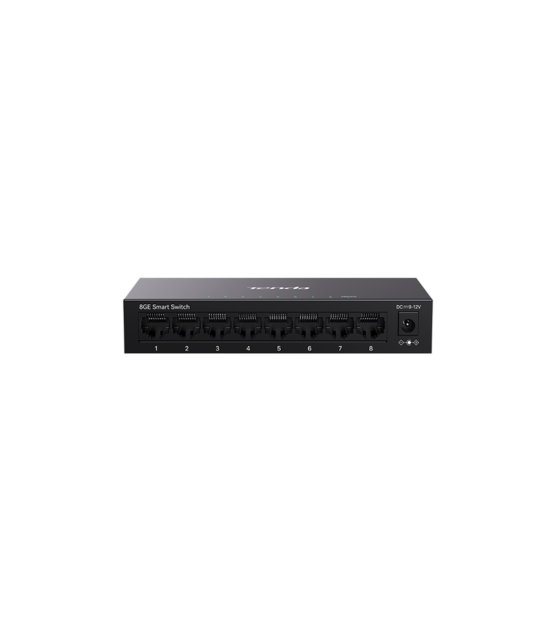 SWITCH TENDA managed, 8 porturi gigabit RJ-45, management Tenda CloudFi, metalic "TEG2208D" (timbru verde 2 lei)