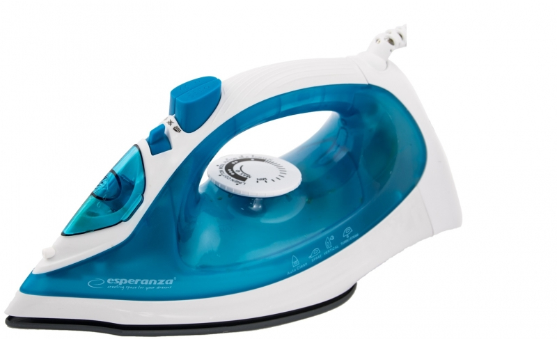 Fier de calcat Esperanza Slider EHI002 2200W Alb/Albastru "EHI002" (timbru verde 2 lei)