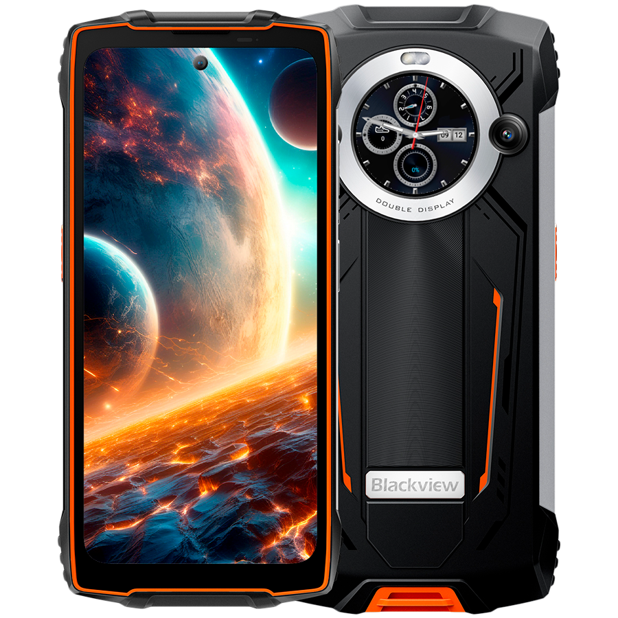Blackview Rugged BV8200 LTE 6.5-inch FHD+IPS 1080x2400 120Hz Corning 3th + 1.3-inch 360x360 12+256GB 8800mAh NO Charger CAM Front 32MP Rear 50+13MP Orange "BV8200_OR_EU" (timbru verde 0.45 lei)