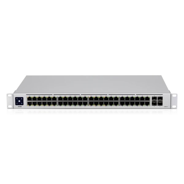 SWITCH PoE UBIQUITI, port Gigabit x 48, SFP SFP x 4, managed, rackabil, "USW-48-POE" (timbru verde 2 lei)