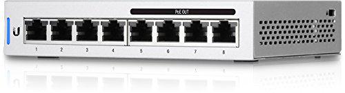 SWITCH PoE UBIQUITI, "UNIFI SWITCH 8"port Gigabit x 8, managed, rackabil, carcasa metalica, "US-8-60W" (timbru verde 2 lei)