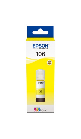 Cartus Cerneala Original Epson Yellow, nr.106, pentru L7160|L7180, 70ml, (timbru verde 0.15 lei), "C13T00R440"(RAPO)