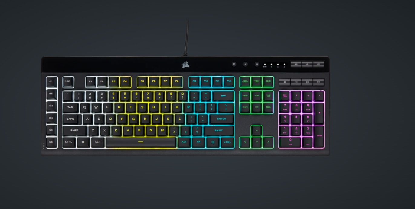 Tastatura Gaming Corsair K55 PRO RGB PRO "CH-9226F65-NA" (timbru verde 0.8 lei)