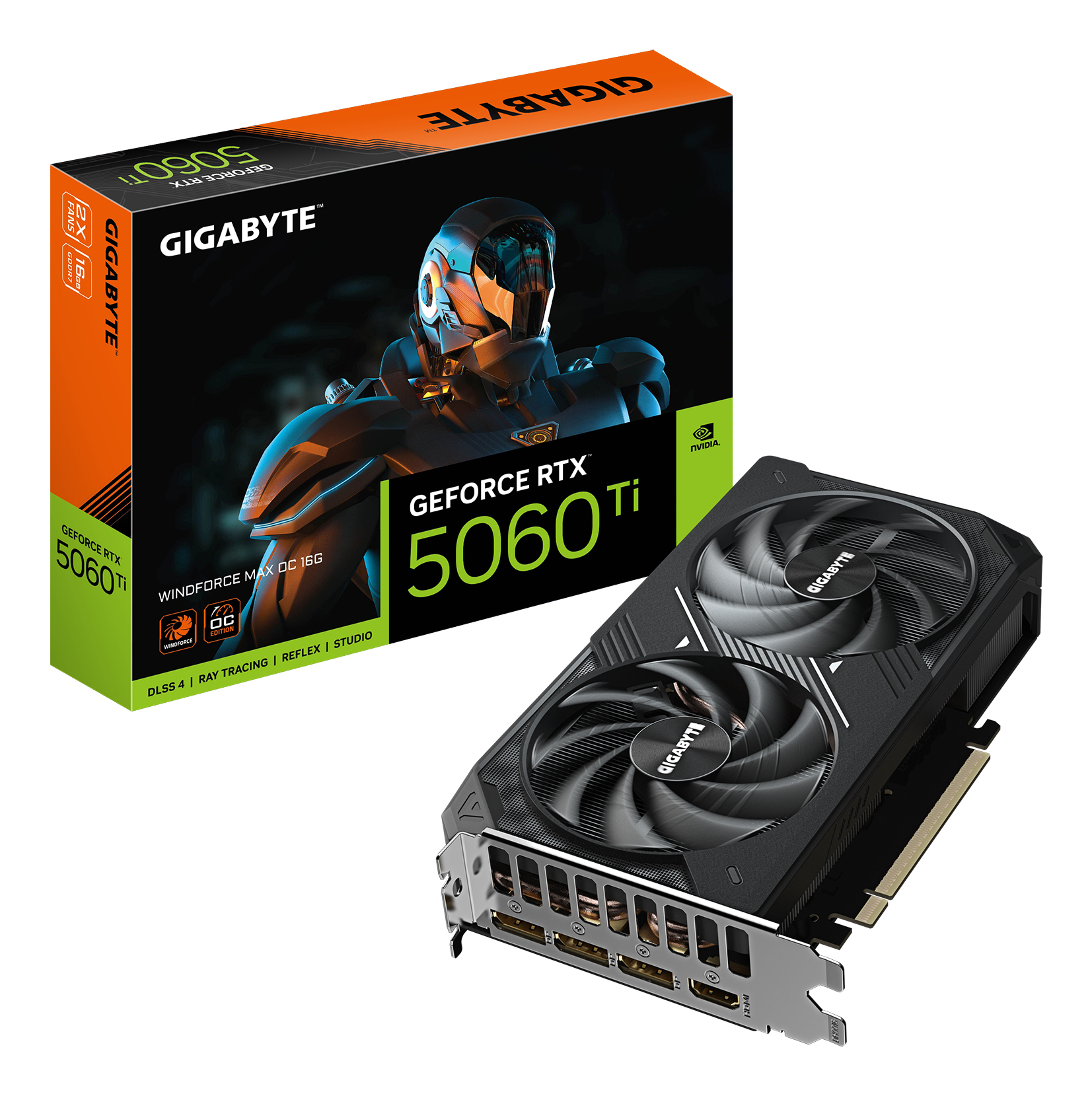 GeForce RTX 5060 Ti WINDFORCE MAX 16GB GDDR7 128-bit DLSS 4.0 "GV-N506TWF2MAX-16GD"