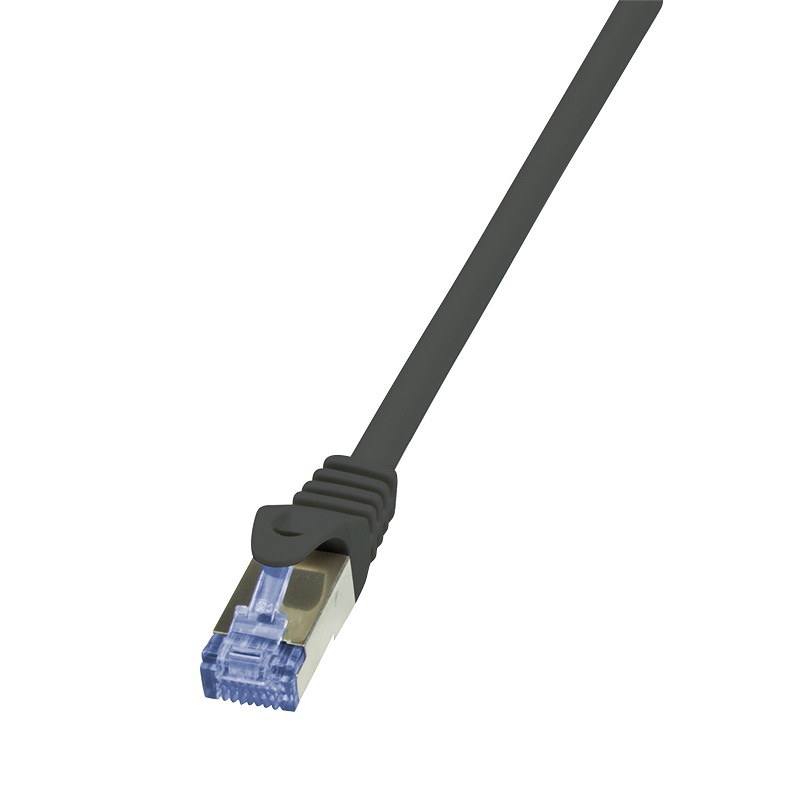 PATCH CORD S/FTP LOGILINK Cat7, LSZH, cupru, 600MHz, mufe RJ45 Cat6a, 7.5 m, negru, AWG26, dublu ecranat "CQ4083S" (timbru verde 0.18 lei)