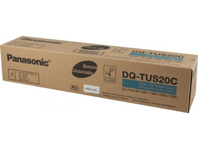 Toner Original Panasonic Cyan, DQ-TUS20C-PB, pentru DP-C354|264, 20K, (timbru verde 1.2 lei) , "DQ-TUS20C-PB"