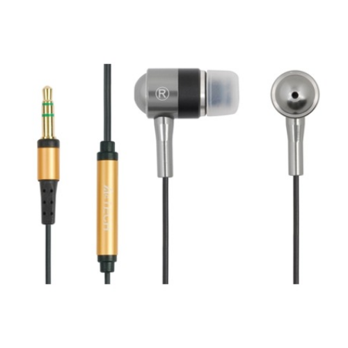 CASTI A4tech, "Metallic", cu fir, intraauriculare, utilizare MP3, smartphone (doar audio), microfon nu, conectare prin Jack 3.5 mm, argintiu, "MK-650-SL", (timbru verde 0.18 lei)