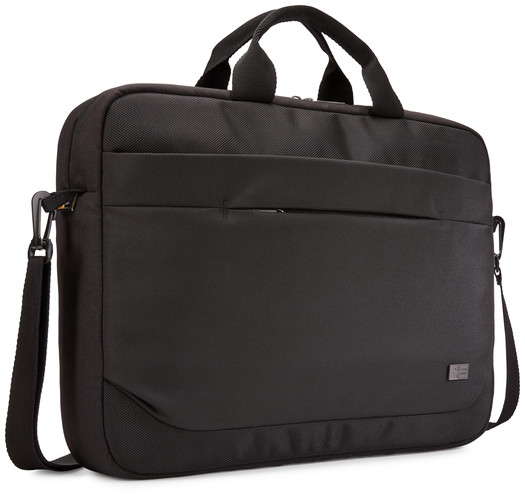 GEANTA CASE LOGIC, pt. notebook de max. 17.3 inch, 1 compartiment, buzunar frontal x 2, waterproof, poliester, negru, "ADVA-117 BLACK"/3204204