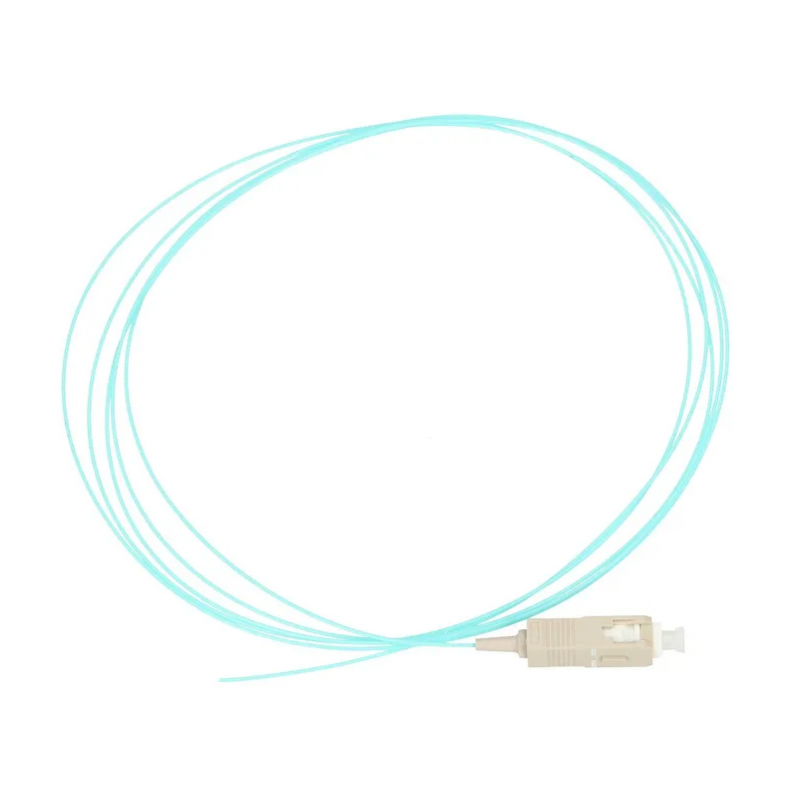 Pigtail SC/PC MM 50/125, 0.9mm LSZH cable, 1.5m, OM3 - Emtex "SC-MM3-1.5" (timbru verde 0.8 lei)
