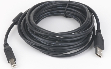 CABLU USB GEMBIRD pt. imprimanta, USB 2.0 (T) la USB 2.0 Type-B (T), 3m, conectori auriti, negru, "CCP-USB2-AMBM-10" / 45505978 (timbru verde 0.18 lei)