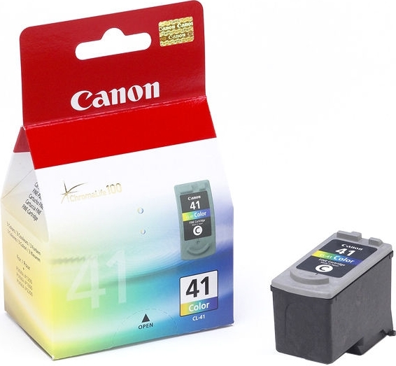 Cartus Cerneala Original Canon Color, CL-41, pentru Pixma IP1200|IP1300|IP1600|IP1700|IP1800|IP1900|IP2200|IP2500|IP2600|MP140|MP150|MP160|MP170|MP180|MP190|MP210|MP220|MP450, 12ml, (timbru verde 0.15 lei), "BS0617B001AA"