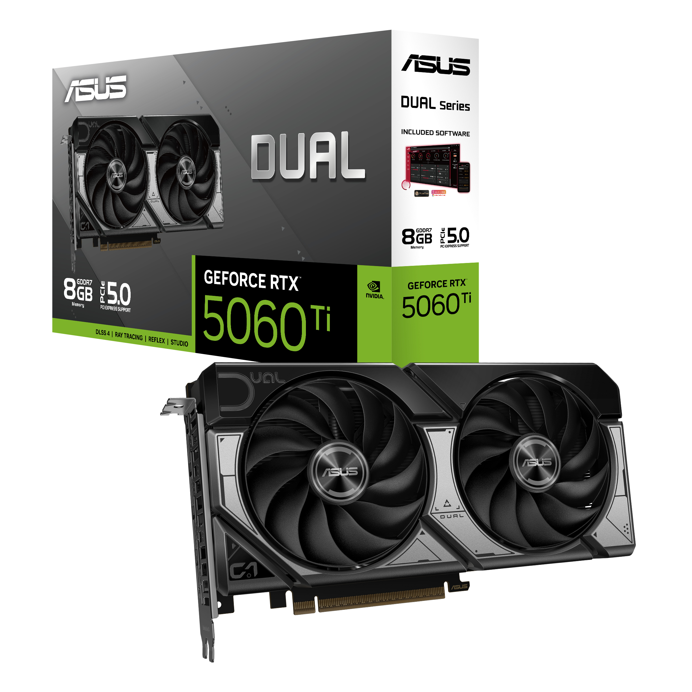 Placa video nVidia GeForce RTX 5060 Ti DUAL 8GB GDDR7 128 bit "90YV0MP3-M0NA00" - imagine 8
