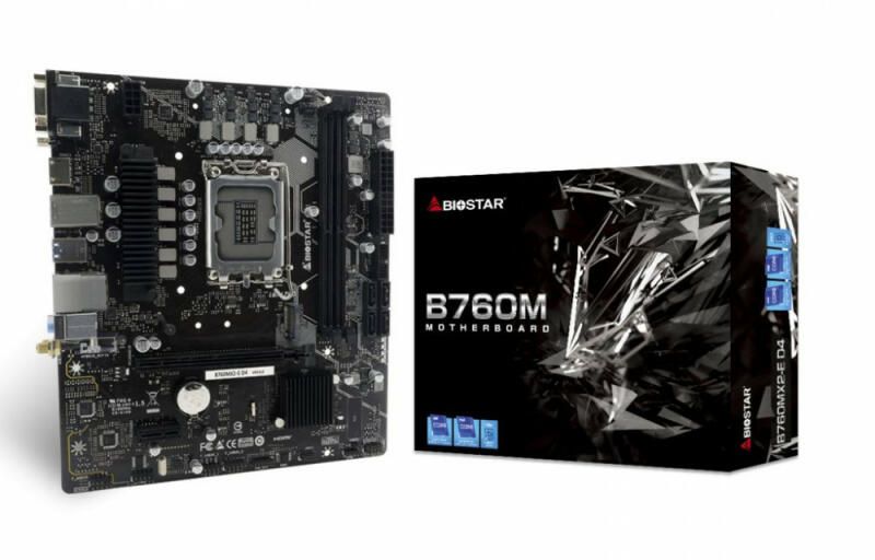Placa de baza Biostar "B760MX2E", skt. LGA 1700, chipset Intel B760, mATX, 2 x DDR5 max. 128 GB, USB 3.2 gen 1, 4 x SATA, 2 x M.2, PCIe 4.0, HDMI, VGA/DVI, "B760MX2E"