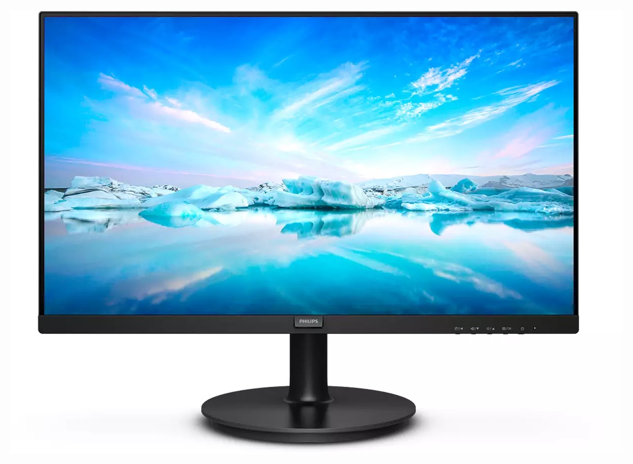 MONITOR PHILIPS 27", home or office, LCD-VA, Full HD, 1920 x 1080, 75 Hz, Wide, 250 cd/mp, 4 ms, VGA, HDMI, iesire jack "271V8L/00" (timbru verde 7 lei)
