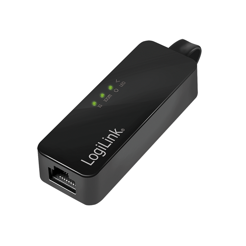 CABLU USB LOGILINK adaptor, USB 3.0 (T) la RJ45 (M), 14cm lungime totala, "UA0184A" (timbru verde 0.08 lei)