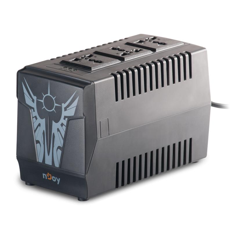 AVR NJOY, "PALADIN", AVR cu sinusoida simulata, 1000VA/500W, Universal x 3, "PWAV-10003PL-AZ01B" (timbru verde 11 lei)
