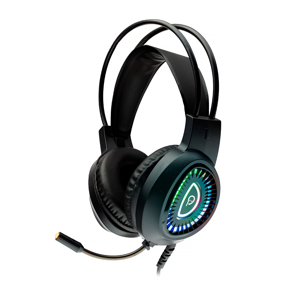 CASTI gaming Spacer RGB, cu fir, standard, utilizare gaming, microfon pe brat, conectare prin USB & Jack 3.5 mm x 2, iluminare RGB, negru, "SPGH-PHANTOM", (timbru verde 0.8 lei)