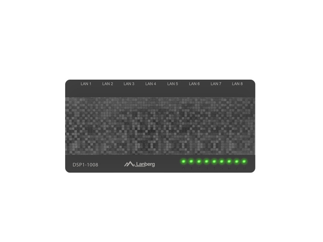 Switch Lanberg DSP1-1008 8x 1 Gb/s "DSP1-1008" (timbru verde 2 lei)