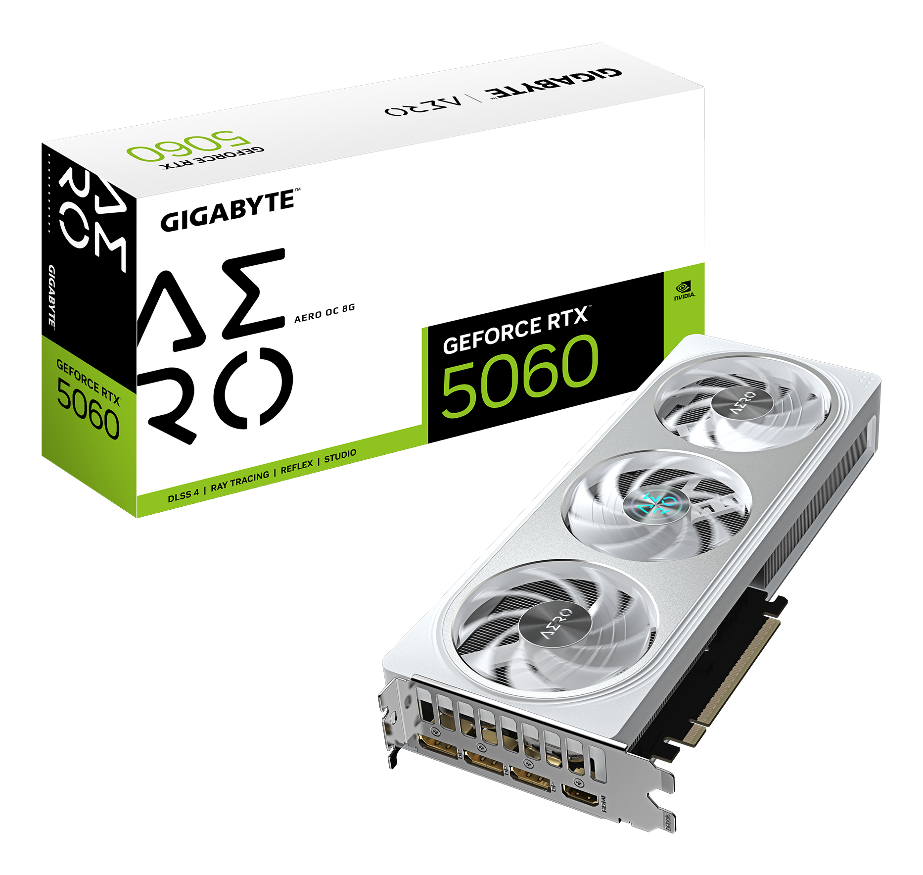 VGA GIGABYTE RTX 5060 AERO OC 8GB "GV-N5060AERO OC-8GD"