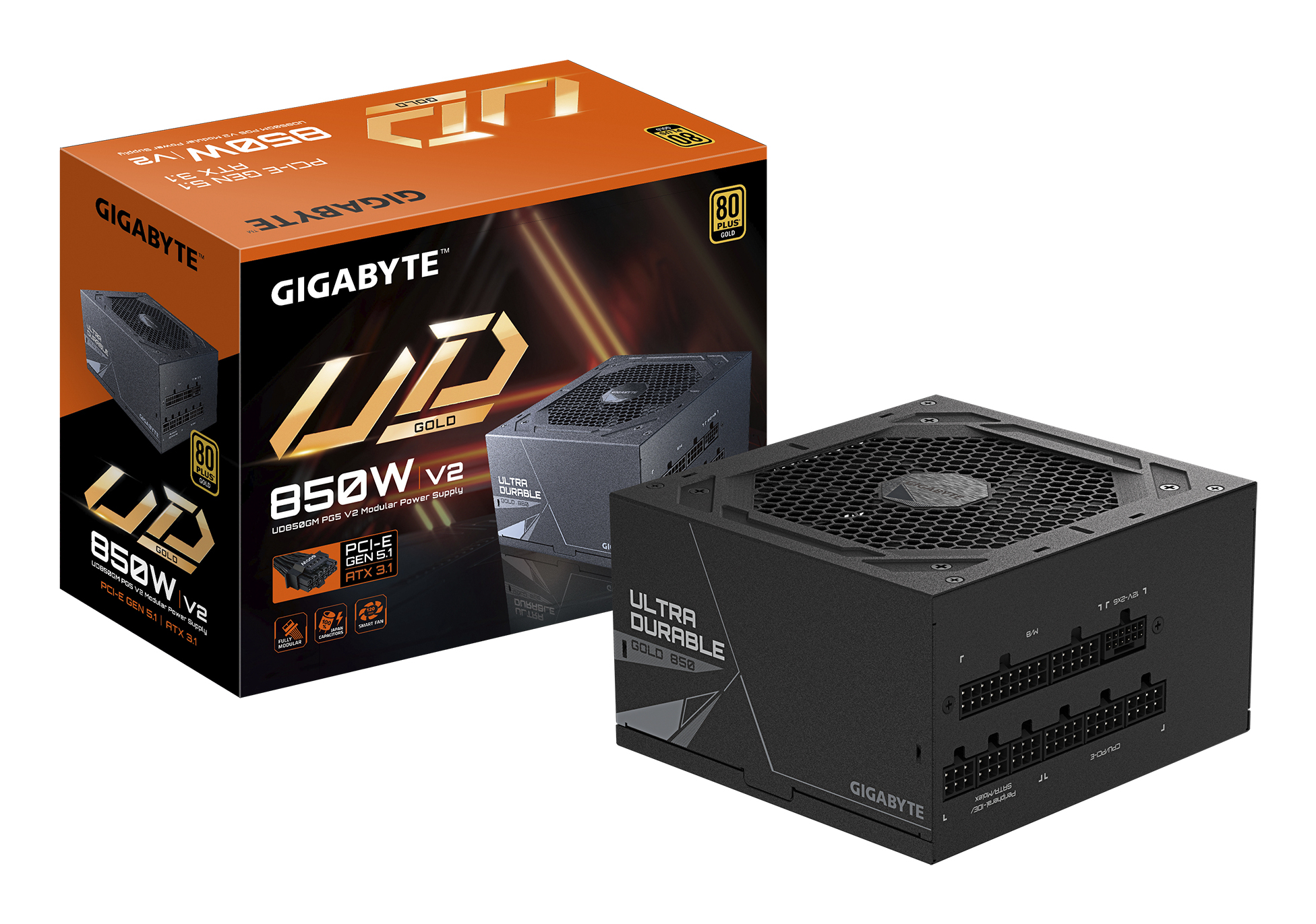 GIGABYTE UD850GM PG5 V2 Power Supply Uni "GP-UD850GM PG5 V2 EU" (timbru verde 2 lei)