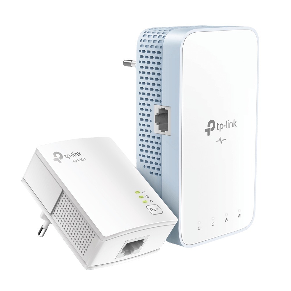 KIT ADAPTOR + Amplificator POWERLINE. AV1000 Gigabit AC, TP-LINK "TL-WPA7517 KIT" (timbru verde 2 lei)