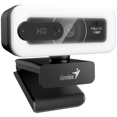 CAMERA WEB GENIUS senzor 1080p Full-HD cu rezolutie video 1920x1080, FaceCam Light, microfon, fix focus, 75 grade view, cablu 1.5m, black "32200010400" (timbru verde 0.18 lei)