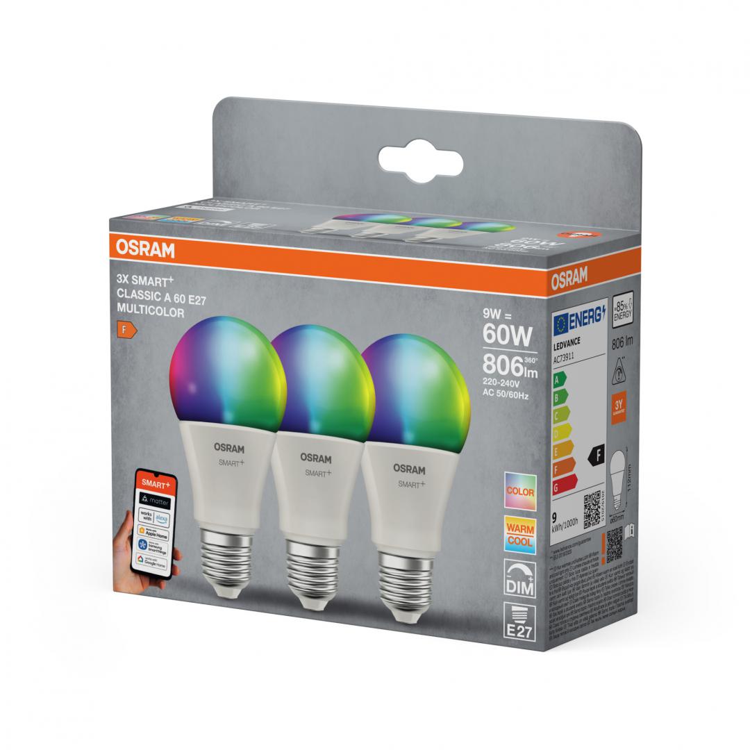 SMARTMATA60 9W/827 230VRGBWFRE274X3OSRAM "000004099854529801"