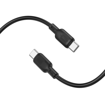 CABLU alimentare si date Borofone "BX113", Fast Charging Data Cable pt. smartphone, USB Type-C la USB Type-C 60W , 2m, negru "6941991115516" (timbru verde 0.08 lei)