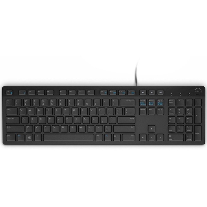 TASTATURI DELL, "580", cu fir, 105 taste format standard (104-108 taste), USB, negru, "580-ADHK" (timbru verde 0.8 lei)