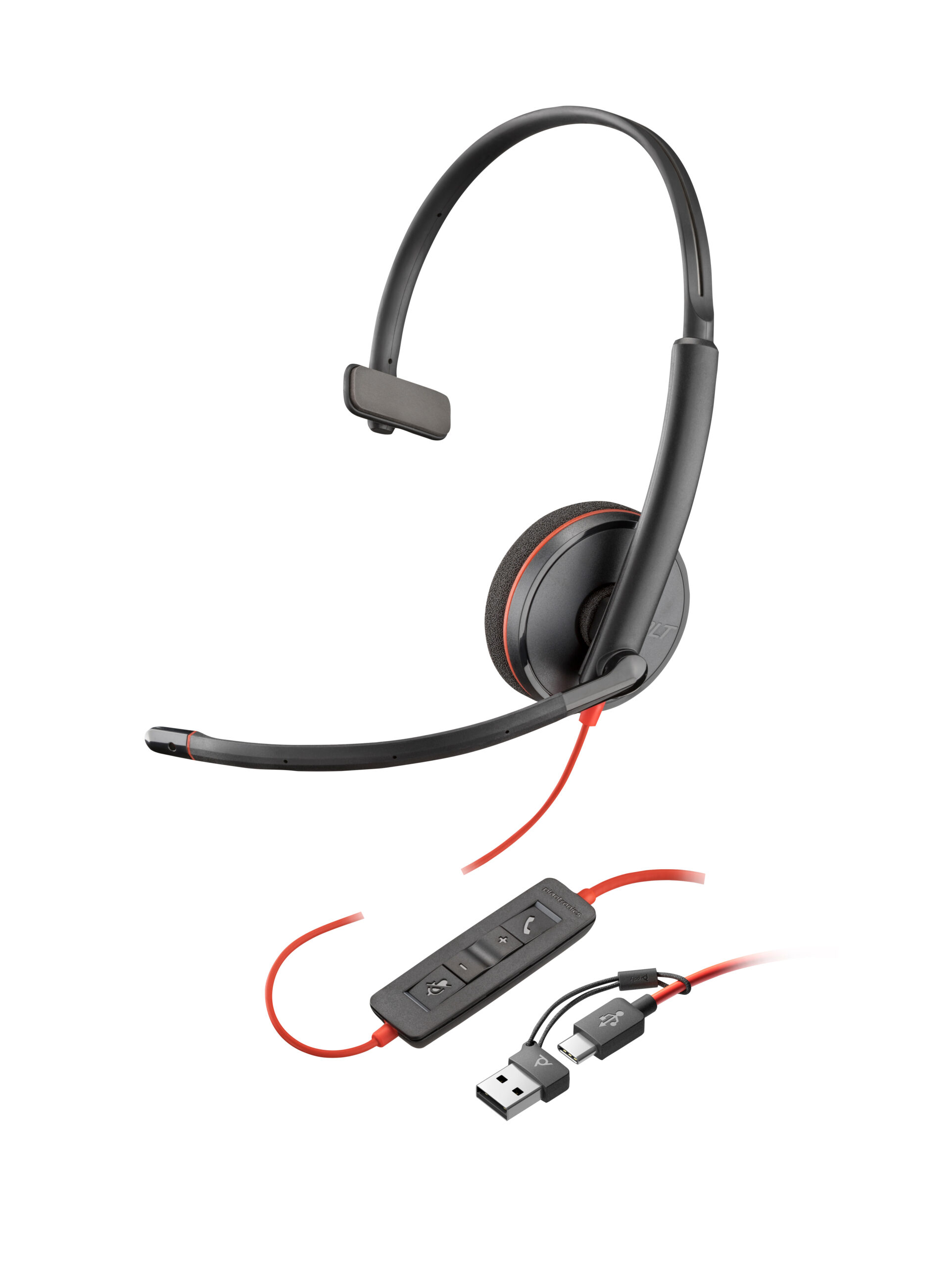 Poly BW 3215 USB-C HS +3.5mmP +USB-C/A"8X227AA" - imagine 2