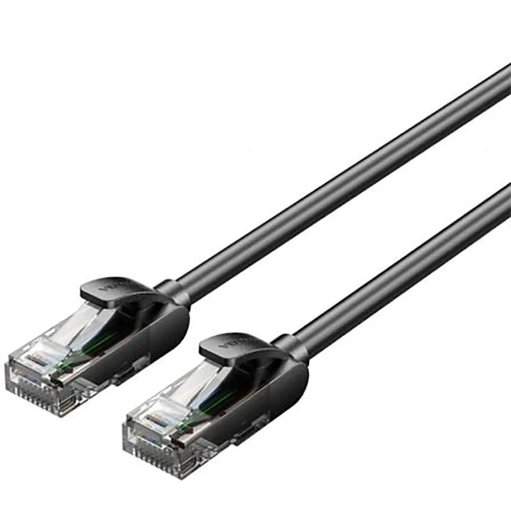 Patch cord UTP Vention, Cat. 5e, RJ-45 (T) la RJ-45 (T), 1.5m, AWG 26, 1000Mbps, negru, "IABBG" (timbru verde 0.08 lei) - 6922794781405