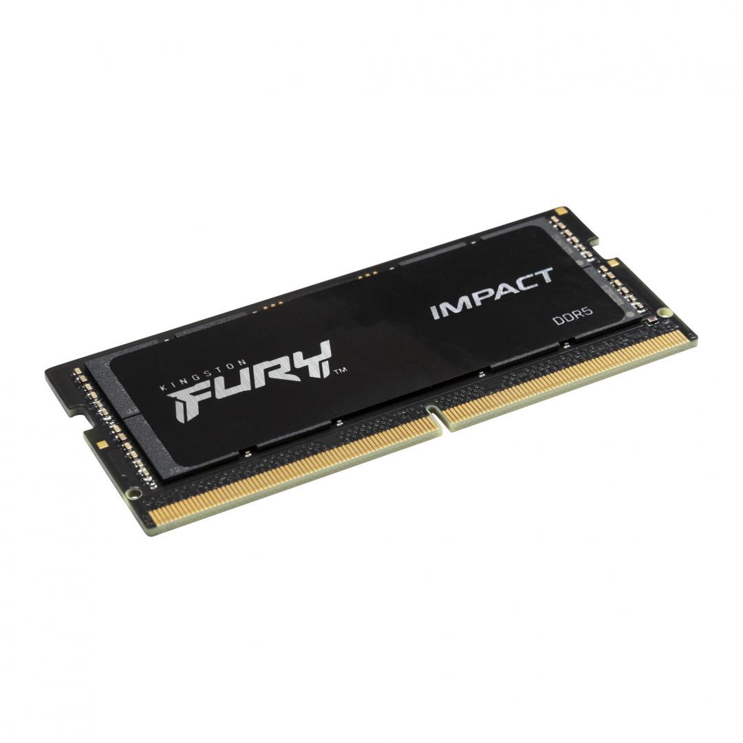 Memorie SODIMM Kingston Fury Impact DDR5 16 GB, frecventa 4800 MHz, 1 modul, radiator, "KF548S38IB-16"