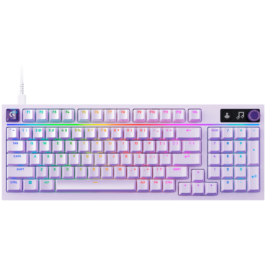 LOGITECH G316 X 98 Wired Gaming Keyboard - LILAC - US INTL - USB - EMEA28i - 935 - TACTILE"920-014257"