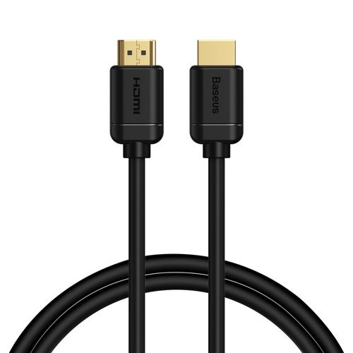 CABLU video Baseus HD Series, HDMI (T) la HDMI (T), rezolutie maxima 4K UHD (3840 x 2160) la 30 Hz, conectori auriti, 8m, negru "CAKGQ-E01" (timbru verde 0.8 lei) - 6953156222557