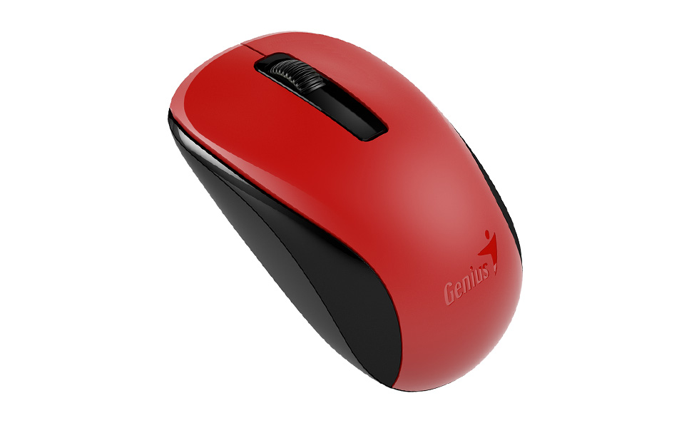 MOUSE Genius, "NX-7005", PC sau NB, wireless, 2.4GHz, optic, 1200 dpi, butoane/scroll 3/1, , negru / rosu, "31030017403" (timbru verde 0.18 lei)