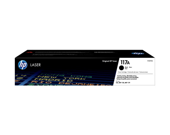 Toner Original HP Black, nr.117A, pentru Color LaserJet 150|MFP 178|179, 1K, (timbru verde 1.2 lei) , "W2070A"