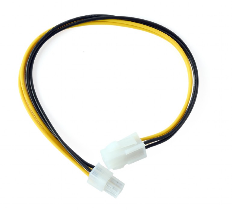 CABLU alimentare GEMBIRD, prelungitor ATX 4-pin (T) la ATX 4-pin (M), 0.3m, "CC-PSU-7" (timbru verde 0.08 lei)