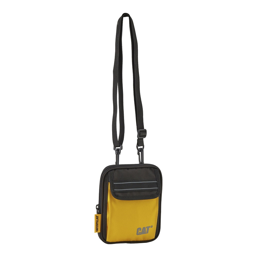 Geanta de umar CATERPILLAR V Power, material 600D polyester - negru/galben "CAT-84317-12"