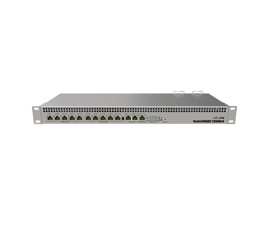 MIKROTIK ROUTER 13LAN GB 1GB DUAL PSU "RB1100AHX4" (timbru verde 0.8 lei)