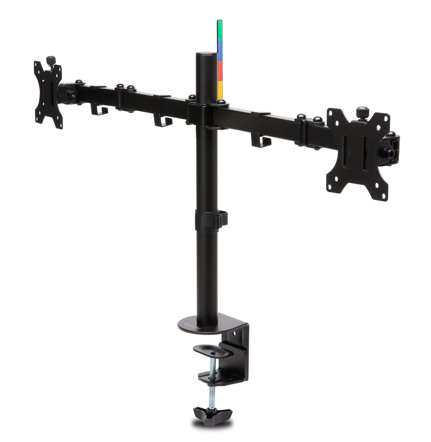 SUPORT de birou KENSINGTON, pt 2 TV/monitor plat, diag. max 32 inch, rotatie, inclinare, pivotare, orizontala, verticala, totala, max 8 Kg, "K55409WW"