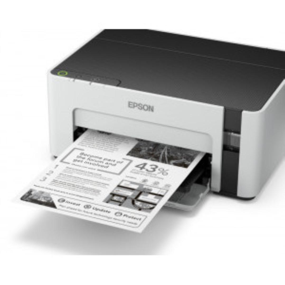 Imprimanta Inkjet CISS Mono Epson M1120, A4, Functii: Impr., Viteza de Printare Monocrom: 32 ppm, Conectiv:USB|Retea, Duplex:nu, ADF:Nu, (Timbru Verde 21lei) "C11CG96403"(RAPO)
