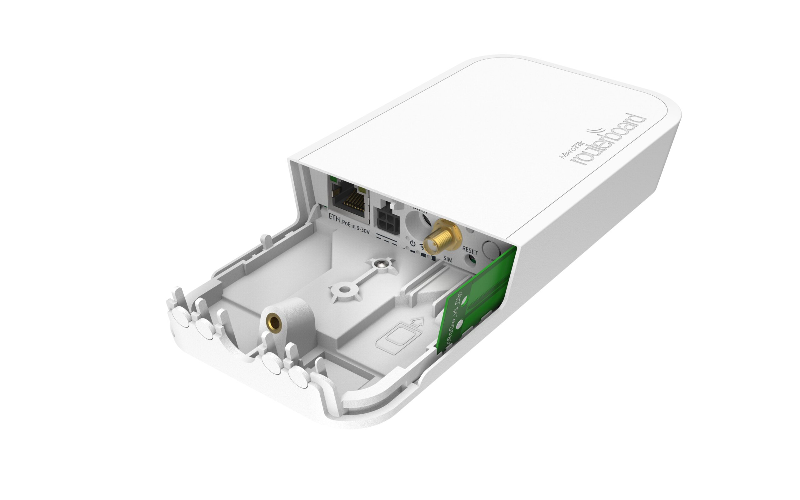 ACCESS POINT Mikrotik "wAP LR8" interior, 300 Mbps, port 10/100 x 1, antena interna x 1, PoE, 2.4 GHz, "RBWAPR-2ND&R11E-LR8" (timbru verde 2.00 lei)