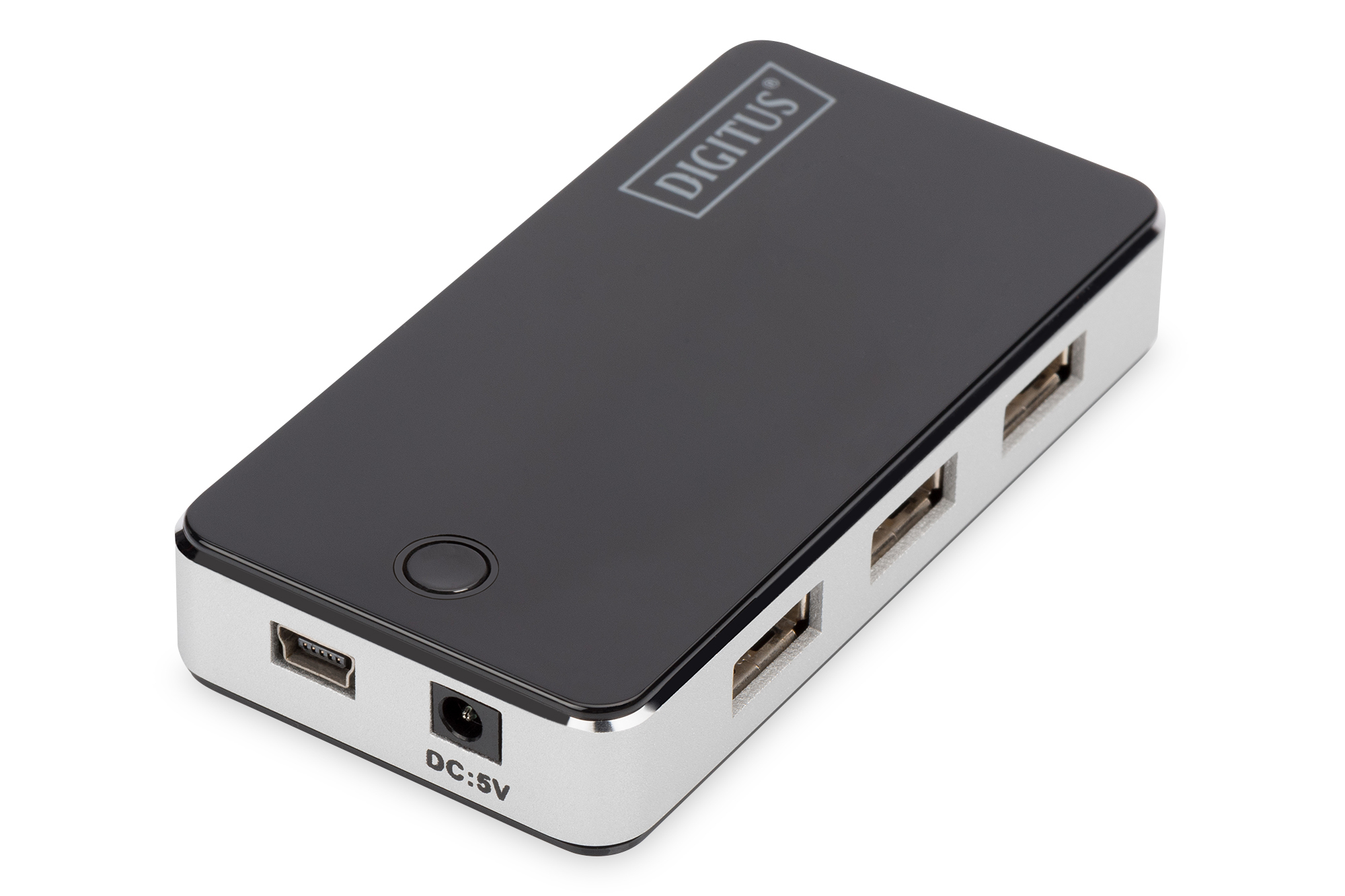 Digitus 7-Port USB 2.0 Hub Active/bk "DA-70222" (timbru verde 0.8 lei)
