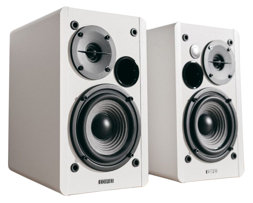 BOXE EDIFIER 2.0, RMS: 42W (2 x 21W), telecomanda wireless, volum, bass, treble, white, "R1280Tw" (timbru verde 11.00 lei)
